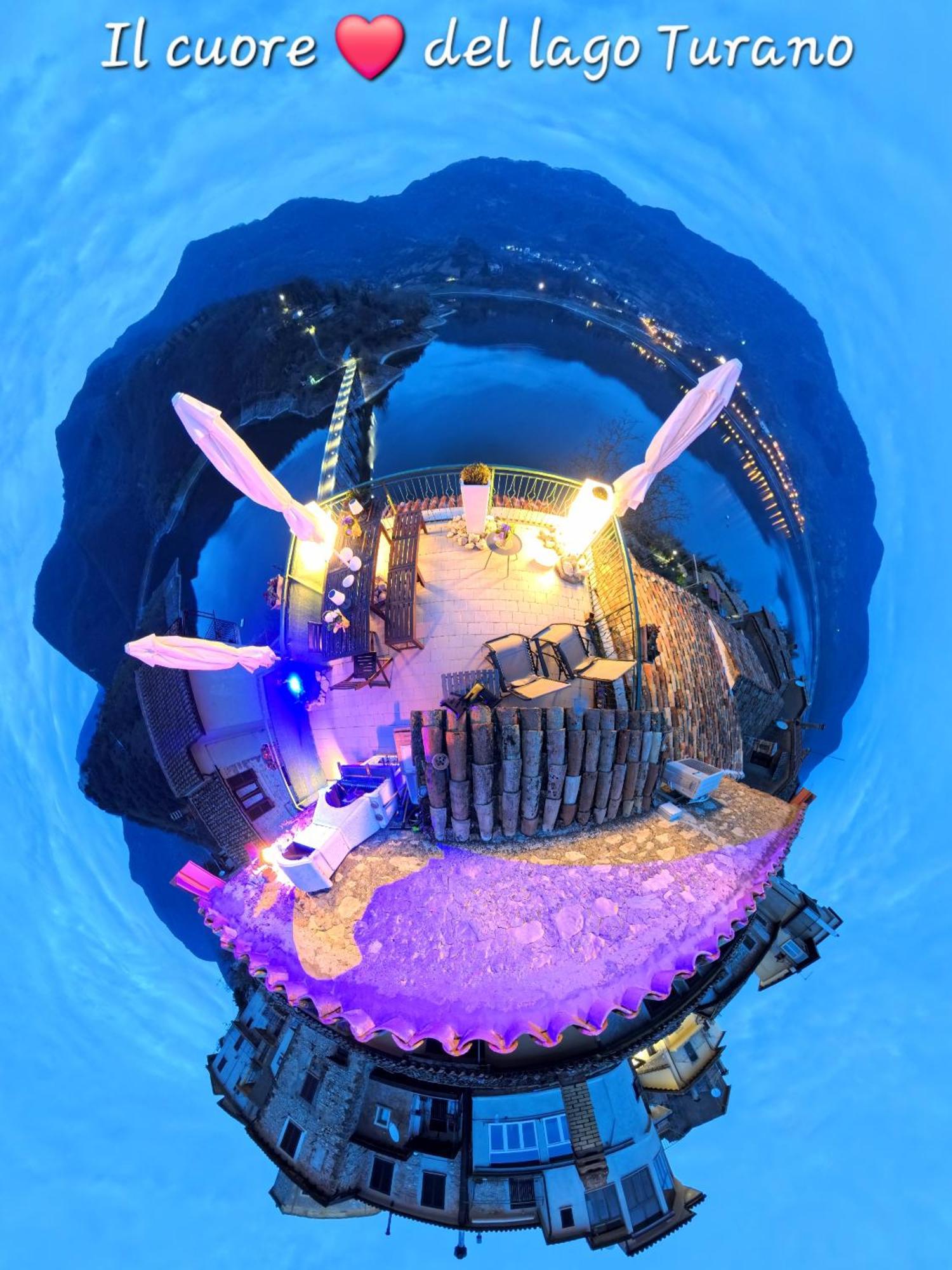 La Terrazza Sul Lago Turano Castel di Tora Bagian luar foto